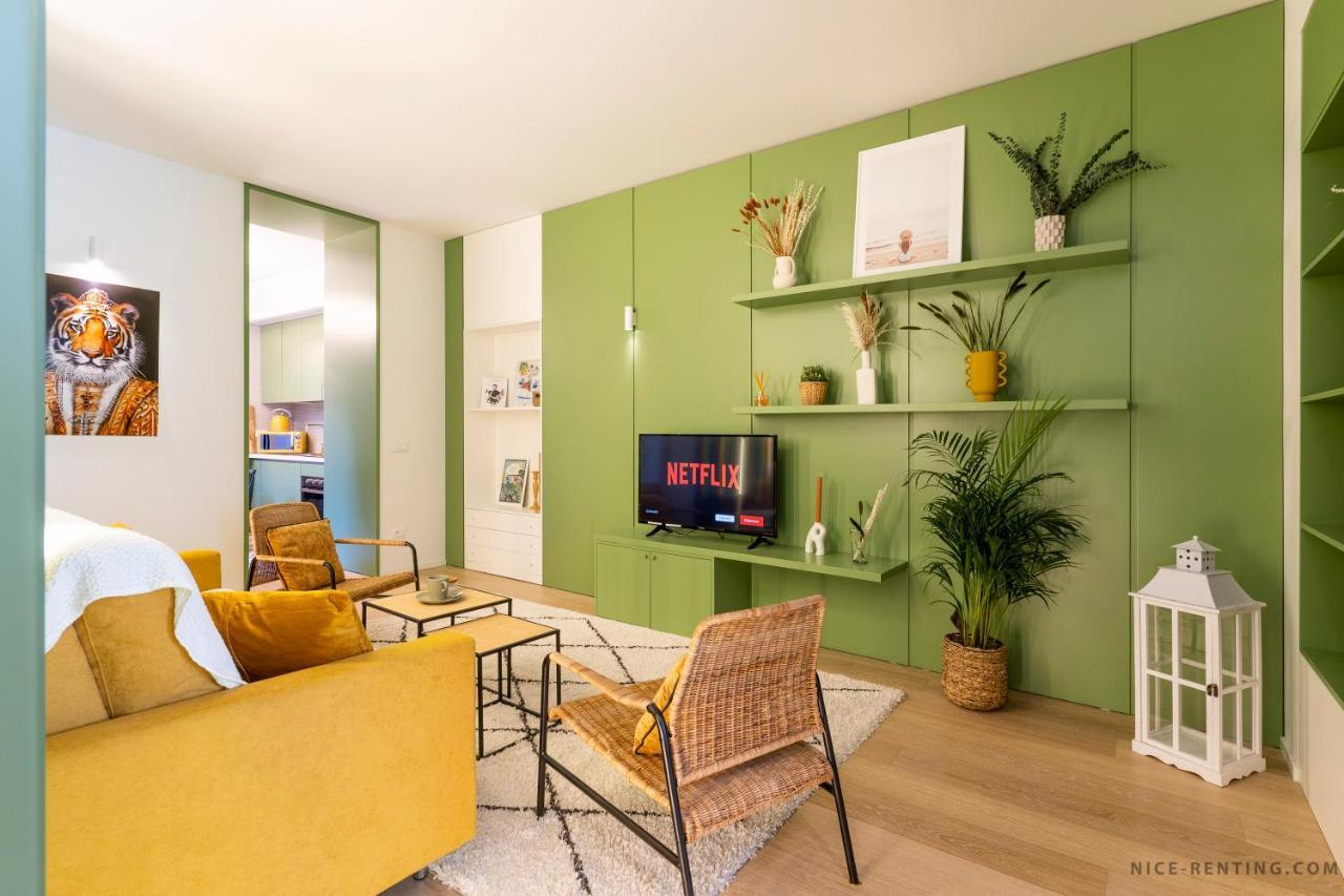 Nice Renting - Bavastro - Luxurious Loft - 2 Bedroom - Ac - Balcony - Trendy Neighborhood Extérieur photo