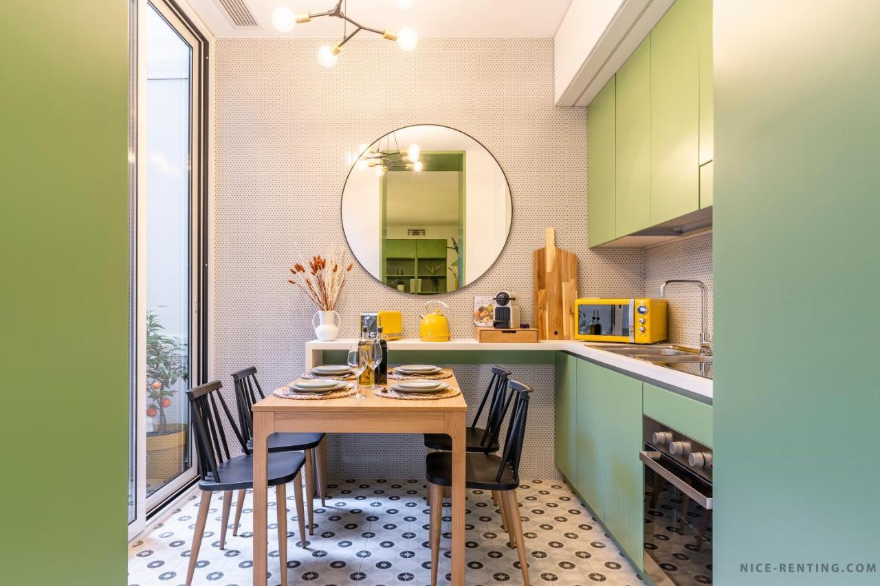 Nice Renting - Bavastro - Luxurious Loft - 2 Bedroom - Ac - Balcony - Trendy Neighborhood Extérieur photo