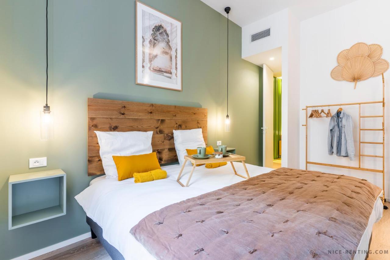 Nice Renting - Bavastro - Luxurious Loft - 2 Bedroom - Ac - Balcony - Trendy Neighborhood Extérieur photo