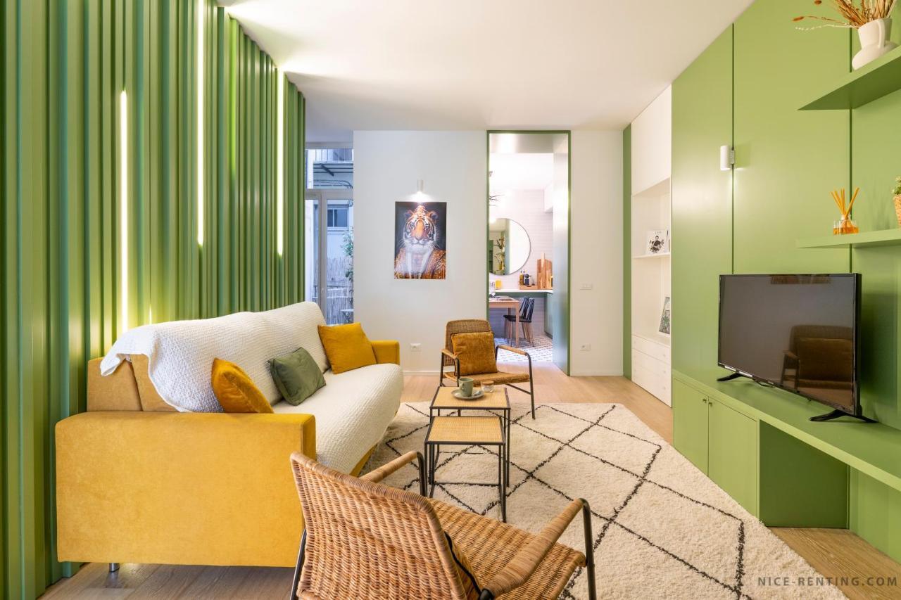 Nice Renting - Bavastro - Luxurious Loft - 2 Bedroom - Ac - Balcony - Trendy Neighborhood Extérieur photo