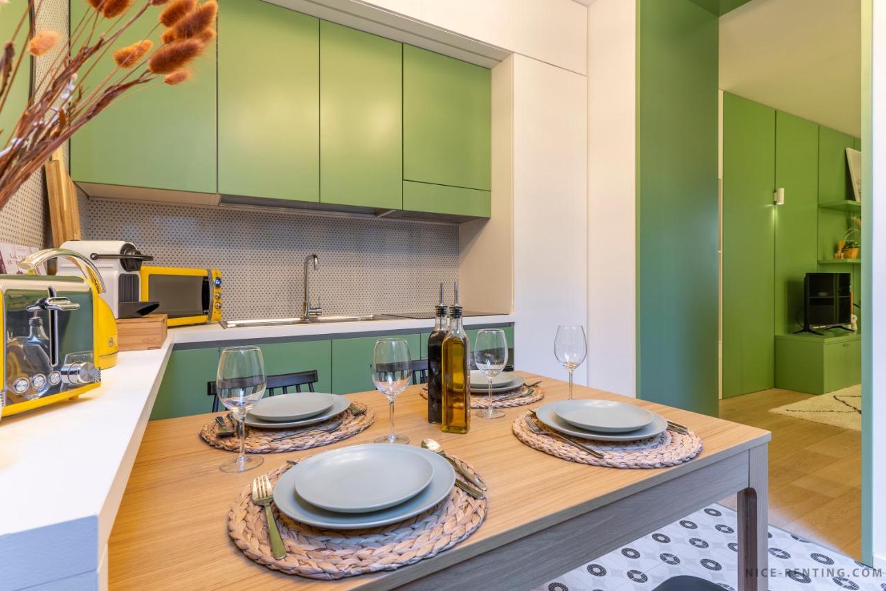Nice Renting - Bavastro - Luxurious Loft - 2 Bedroom - Ac - Balcony - Trendy Neighborhood Extérieur photo